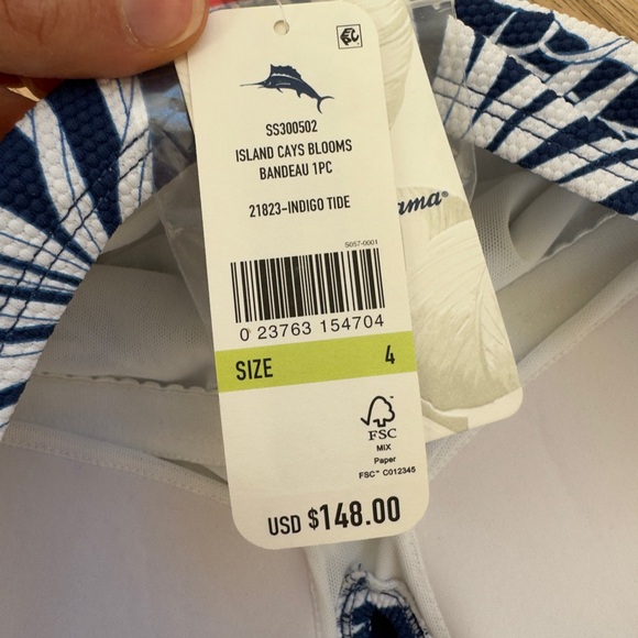 Women’s Tommy Bahama one-piece swimsuit. NWT. Size 4 - Picture 3 of 5